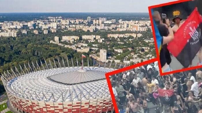 NextImg:Tusk Ridiculously Blamed Putin For A Bandera Flag Scandal In Poland's Largest Stadium