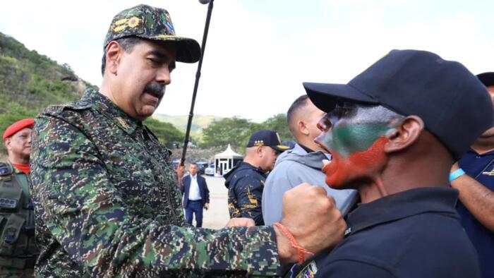 NextImg:Watch: Maduro Stages Military Show Of Force As US Warships Near
