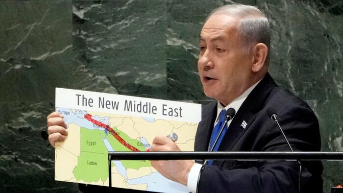 NextImg:Netanyahu Says He Backs 'Greater Israel' - Drawing Outrage From Arab States