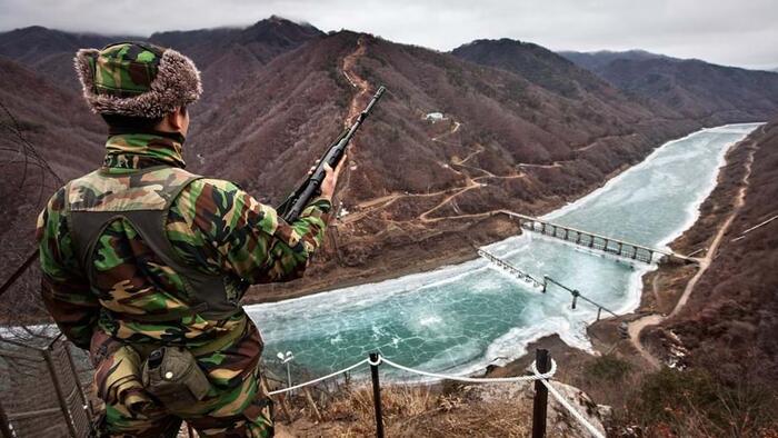 NextImg:Tensions On Korean Peninsula Spike As Warning Shots Fired Along DMZ