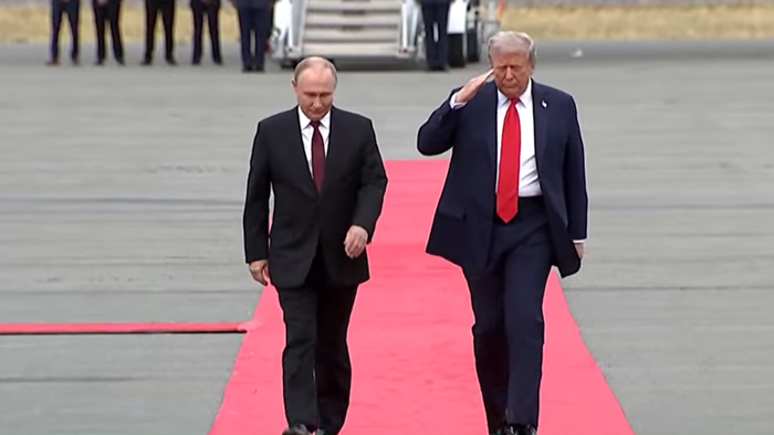 NextImg:Watch Live: Trump, Putin Share Warm Greeting, Handshake As Alaska Summit Kicks Off