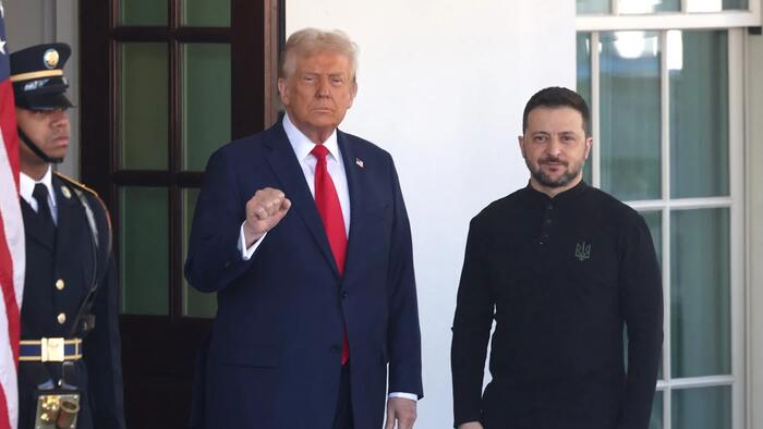 NextImg:Zelensky Reiterates It's 'Impossible' To Recognize Any Decisions From Alaska Summit