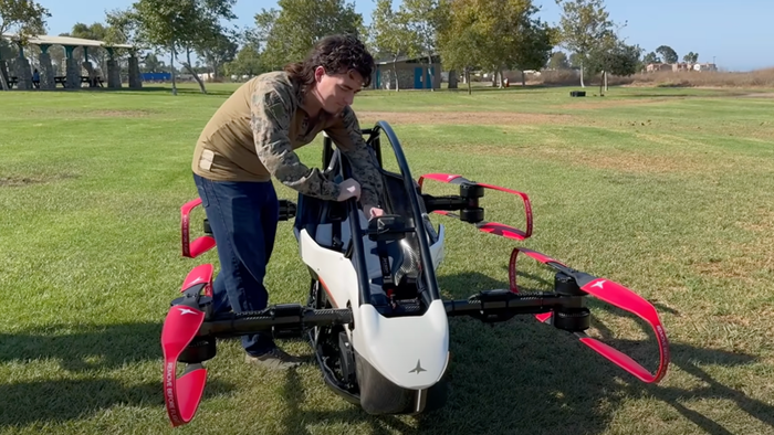 NextImg:Watch: Palmer Luckey Pilots eVTOL Like A Real-Life 'Star Wars' Landspeeder