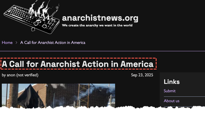 NextImg:"War Against ICE": Anarcho-Communist Website Calls For Mobilization Across U.S.