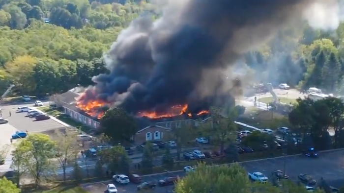 NextImg:Multiple Victims In Michigan Church Shooting, Suspect Neutralized, Building Engulfed In Flames