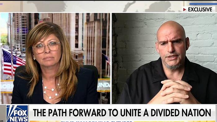 NextImg:Watch: Fetterman Asked If He Will "Switch Parties" After Repeated Swipes At Democrats