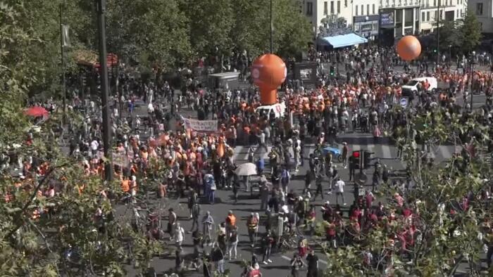 NextImg:Strikes And Protests Threaten France's New Prime Minister Already