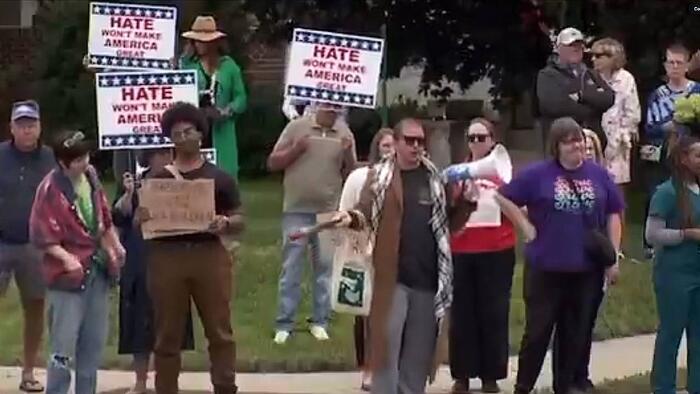 NextImg:Sick Freaks Protest Outside Catholic School In Defense Of Trans Shooter