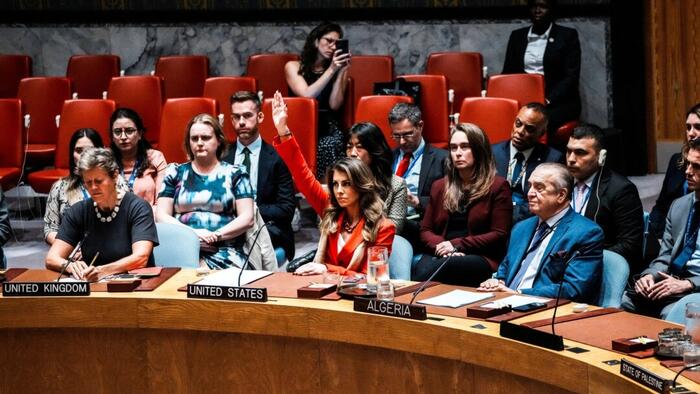 NextImg:US Vetoes UN Resolution Urging Immediate Cease-Fire, Hostage Release In Gaza