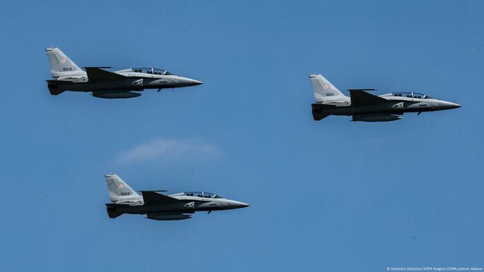NextImg:Poland Triggers Article 4 After NATO Jets Engaged Russian Drones In Allied Airspace