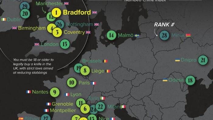 NextImg:These Are Europe's Most Dangerous Cities, According To Citizens