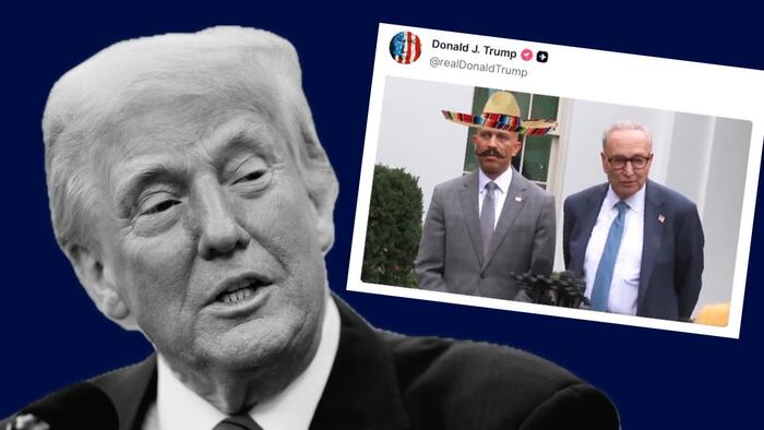 NextImg:Democrats Get Frantic Over Trump's "Racist" Mexican Bandito Meme