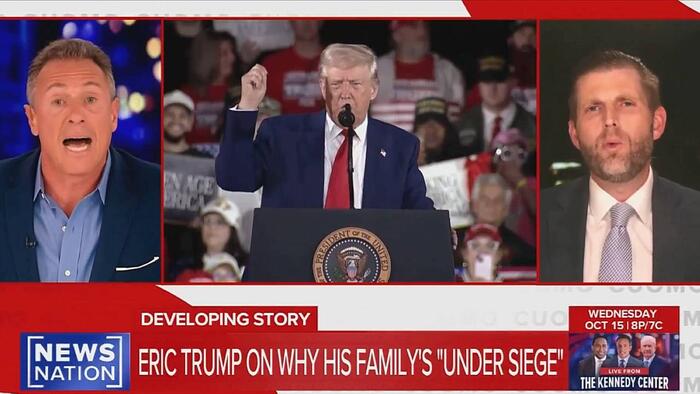 NextImg:"Did We Raid Biden's Home?" - Eric Trump Unloads On Chris Cuomo In On-Air Clash