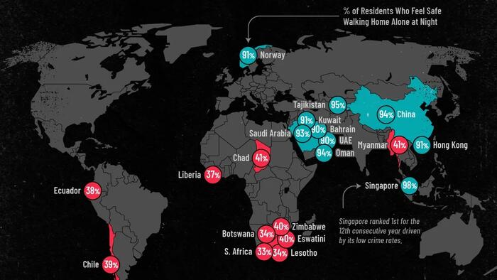 These Are The World’s Safest (And Least Safe) Countries These Are The World’s Safest (And Least Safe) Countries