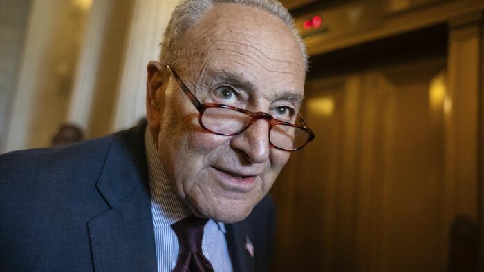 NextImg:Chuck Schumer Calls For "Forceful" Uprising Against Trump Administration