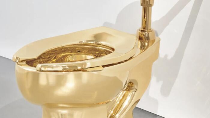 Flush With Value: Million 18-Karat Gold Toilet To Be Auctioned By Sothebys Flush With Value: Million 18-Karat Gold Toilet To Be Auctioned By Sothebys