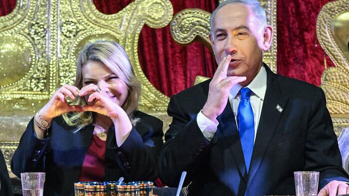 NextImg:Trump Urges Pardon For Netanyahu At Knesset: "Cigars & Champagne, Who The Hell Cares?"