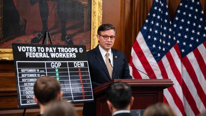 NextImg:Johnson Warns Current Government Shutdown Could Be Longest Ever