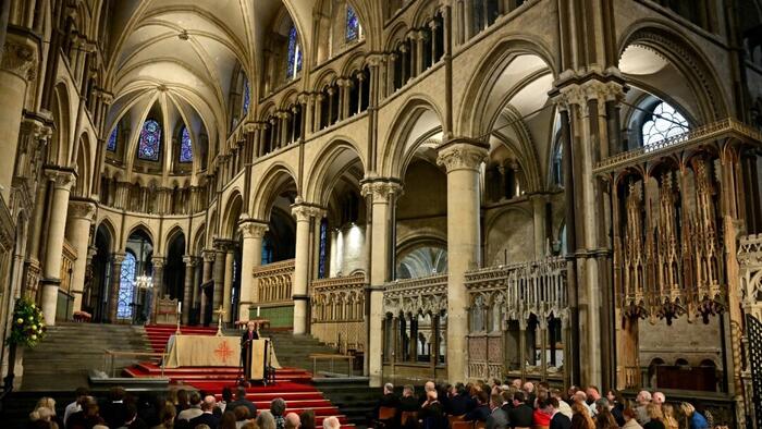 NextImg:Vance, Musk Rebuke Graffiti Exhibition In UK's Canterbury Cathedral