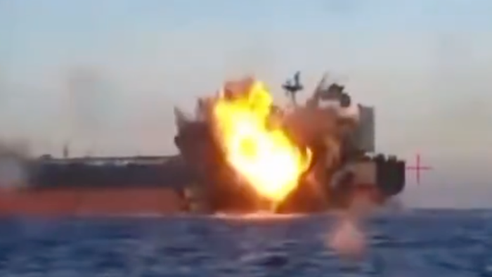 Ukraine Releases Footage Of Kamikaze Drone Boats Striking Russian Shadow-Fleet Tankers Ukraine Releases Footage Of Kamikaze Drone Boats Striking Russian Shadow-Fleet Tankers