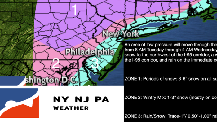 First Snow-Storm For I-95 Cities Forecasted This Week First Snow-Storm For I-95 Cities Forecasted This Week