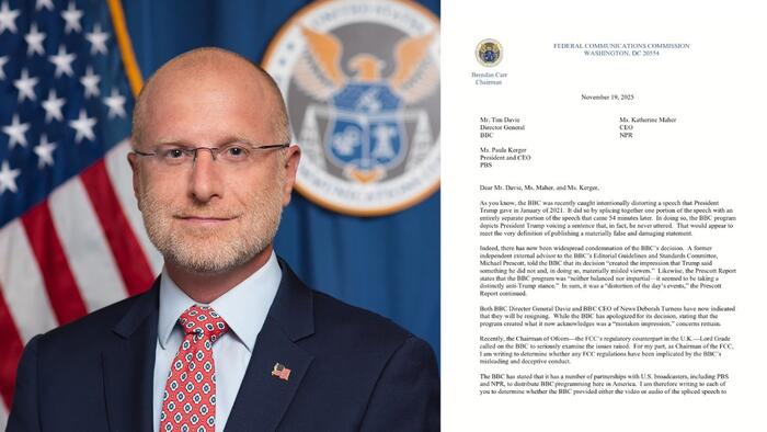 "Rigging The News Is Heinous" - FCC Chair Carr Probes BBC 'Corruption'