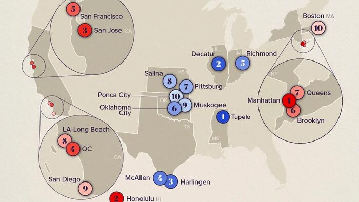 These Are America’s Most (And Least) Affordable Cities These Are America’s Most (And Least) Affordable Cities