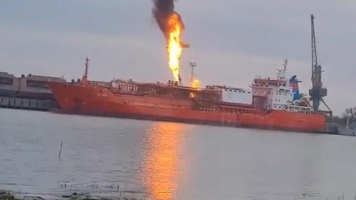 zerohedge.com - Tyler Durden - Turkish LPG Tanker Ablaze After Russian Drone Strike On Ukrainian Port