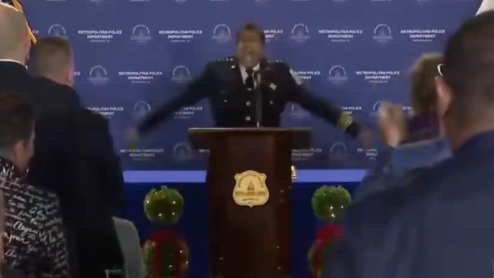 “F*ck You!”: Unhinged DC Police Chief Cites Bible, Rages At Haters In Exit Ceremony