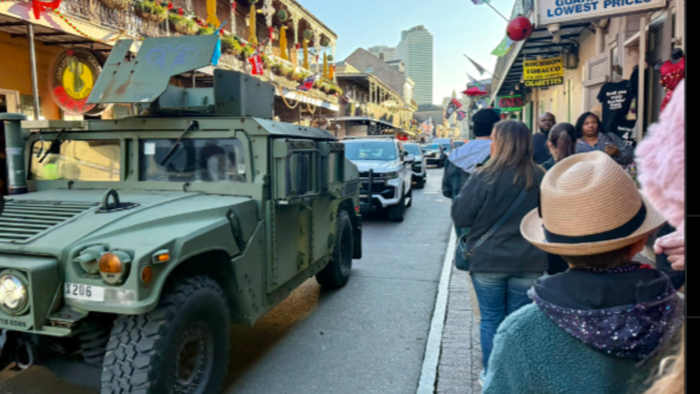 National Guard Patrols New Orleans Ahead Of New Year Amid Vehicle-Ramming Threats