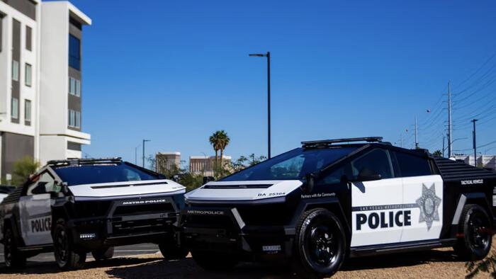 Vegas Police Roll Out Fleet Of Tesla Cybertrucks After .7M Donation