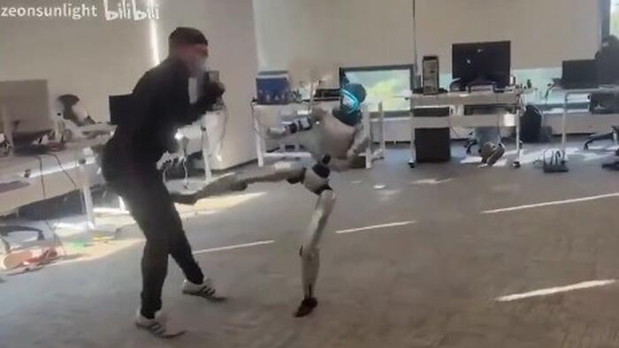 Hilarious Video: Humanoid Robot Kicks Operator In The Balls