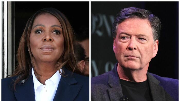 DOJ Seeking Appeals On Dismissals Of Criminal Cases Against James Comey, Letitia James