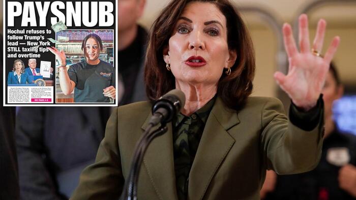 Kathy Hochul Caves On ‘No Tax On Tips’