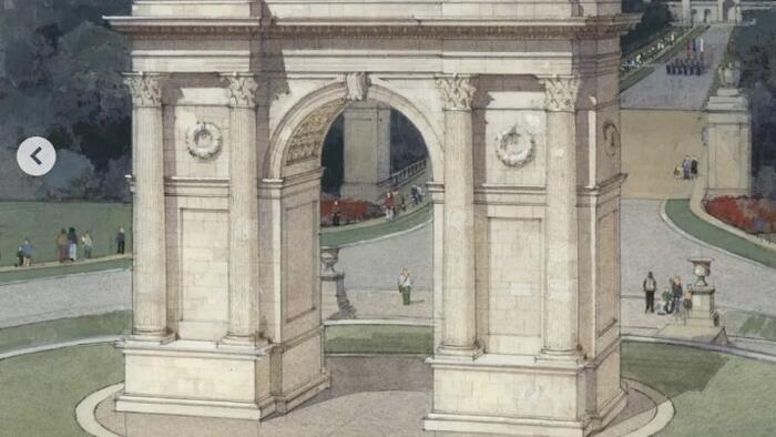 Trump Says Triumphal Arch Construction Just Two Months Away