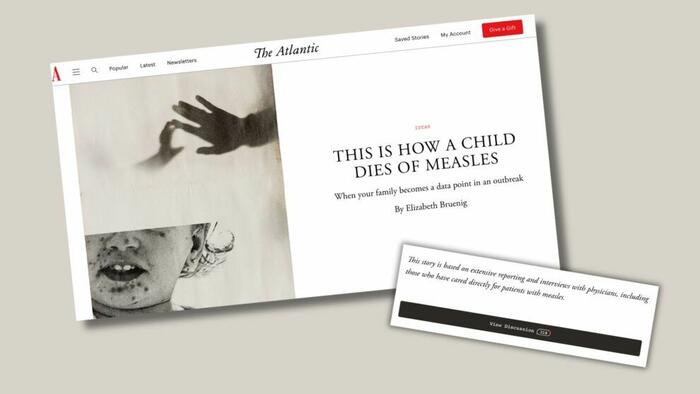 The Atlantic Busted Fabricating Dead Kid Measles Story