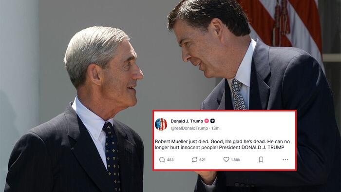 Robert Mueller Dies; Trump: 'Good, I'm Glad He's Dead'