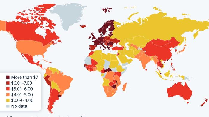 zerohedge.com - Tyler Durden - How Gas Prices Compare Around The World