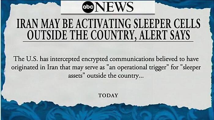 Iran Sleeper Cells 'Activated'; Threaten To "Eliminate" Trump