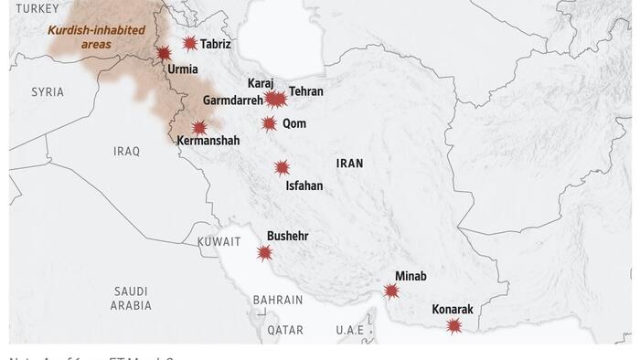 Israel Targets Iran's Protest-Crackdown Forces With New Airstrikes