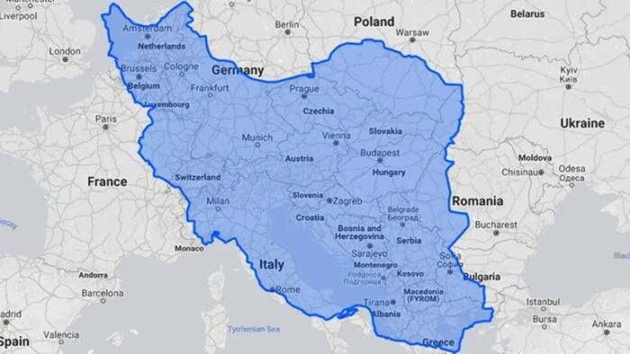 Visualizing Iran’s Vast Size & Why Any Ground Invasion Means Years-Long Quagmire