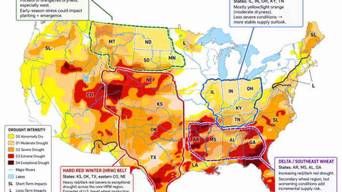 Wheat Spread Blows Out As Drought Chaos Plagues America's Breadbasket