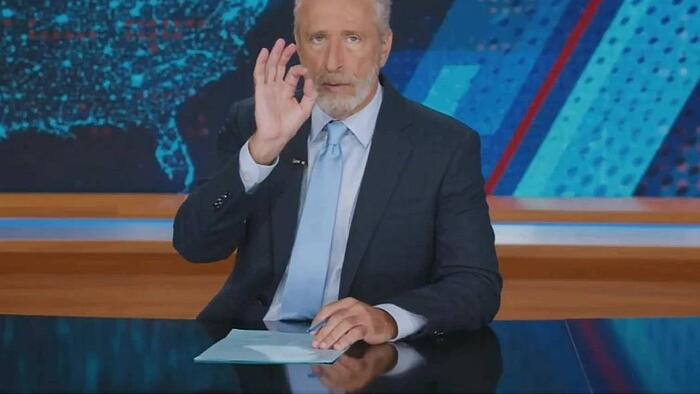 Watch: Jon Stewart Gives Trump Rare Credit