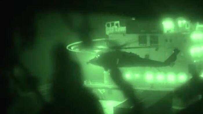 Pentagon Releases Video Of Marines Landing On Iranian Ship