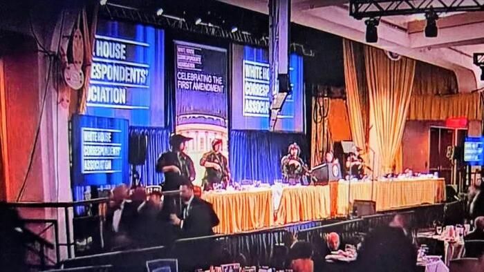 Trump Evacuated As Shots Fired at White House Correspondents' Dinner, Shooter Dead
