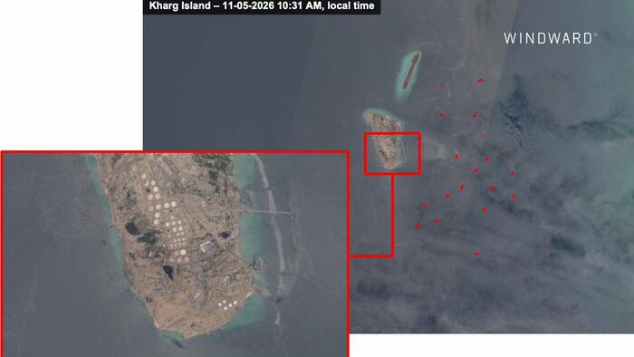 Bessent's "Suffocating" Iranian Regime Strategy Materializes In Kharg Island Satellite Imagery