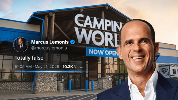 Marcus Lemonis Fires Back On X Over Claims Camping World Spiraling Toward Bankruptcy