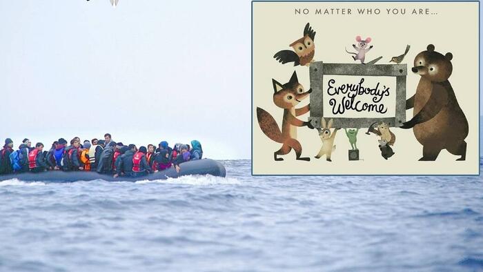 UK Schools Pushing Books On Kids Telling Them "There's Plenty Of Room" For Small Boat Migrants