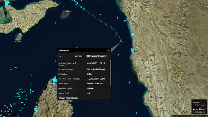Large Cargo Ship Near Hormuz Reports Being Attacked, In First Escalation Since April 22