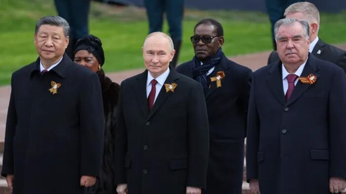 Putin Rips NATO Aggression At Scaled-Down Victory Day Parade As Ceasefire Holds